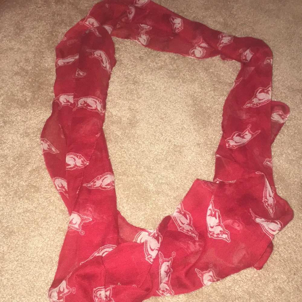 Arkansas Razorback scarf - Picture 2 of 3